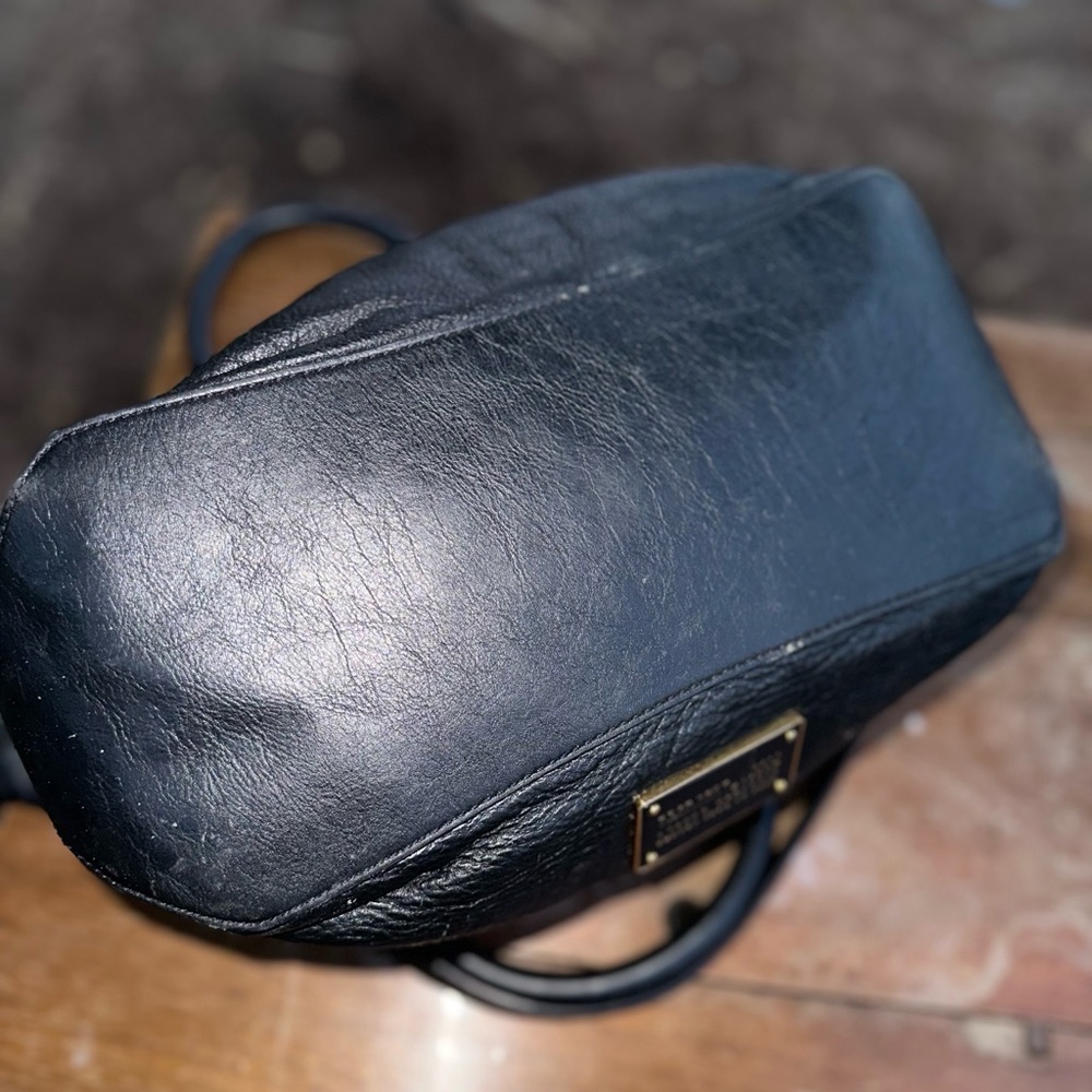 Marc By Marc Jacobs Black Satchel with Gold Accents - Picture 3 of 7